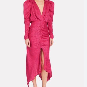 Ronny Kobo astrid leopard burnout dress